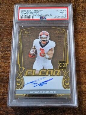 2023 Leaf Trinity Chase Brown Clear Auto Gold